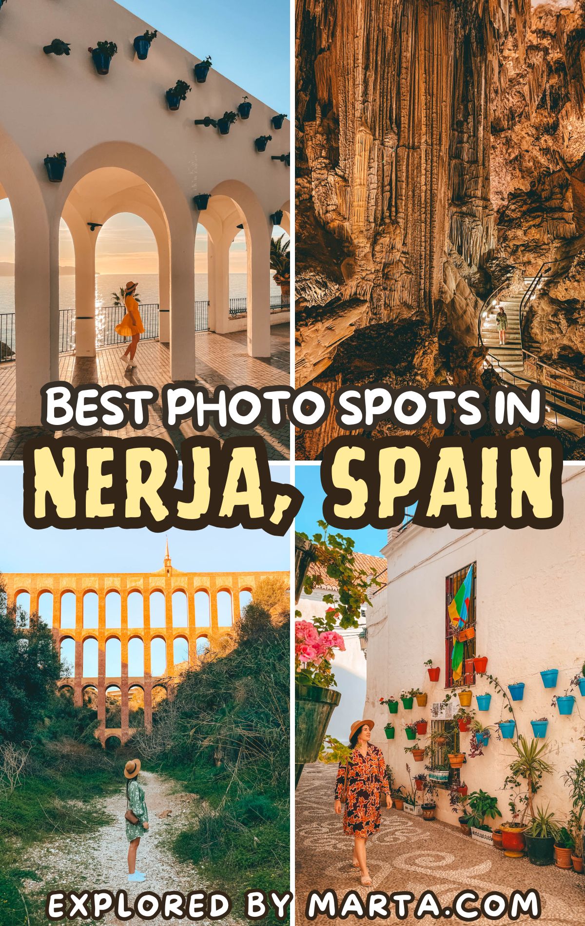 Beautiful photo spots in Nerja, Spain