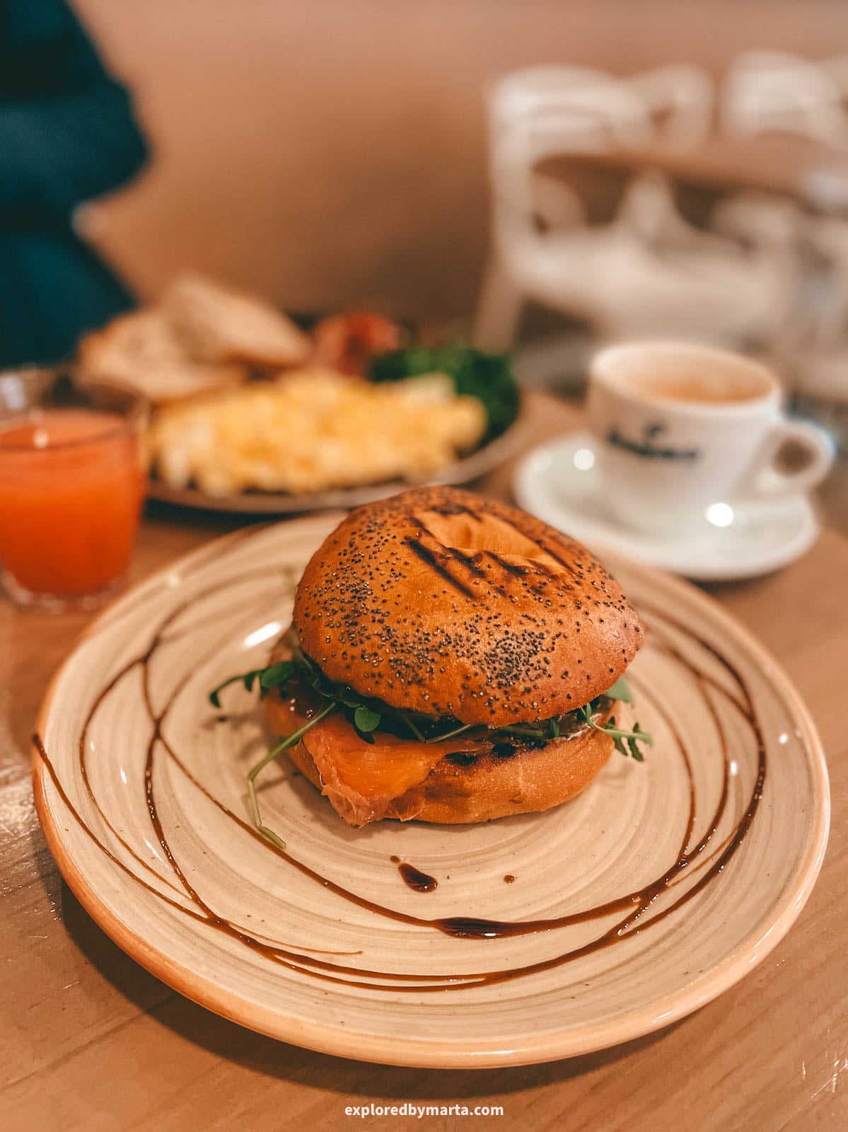 Breakfast at La Flor Negra in Malaga, Spain