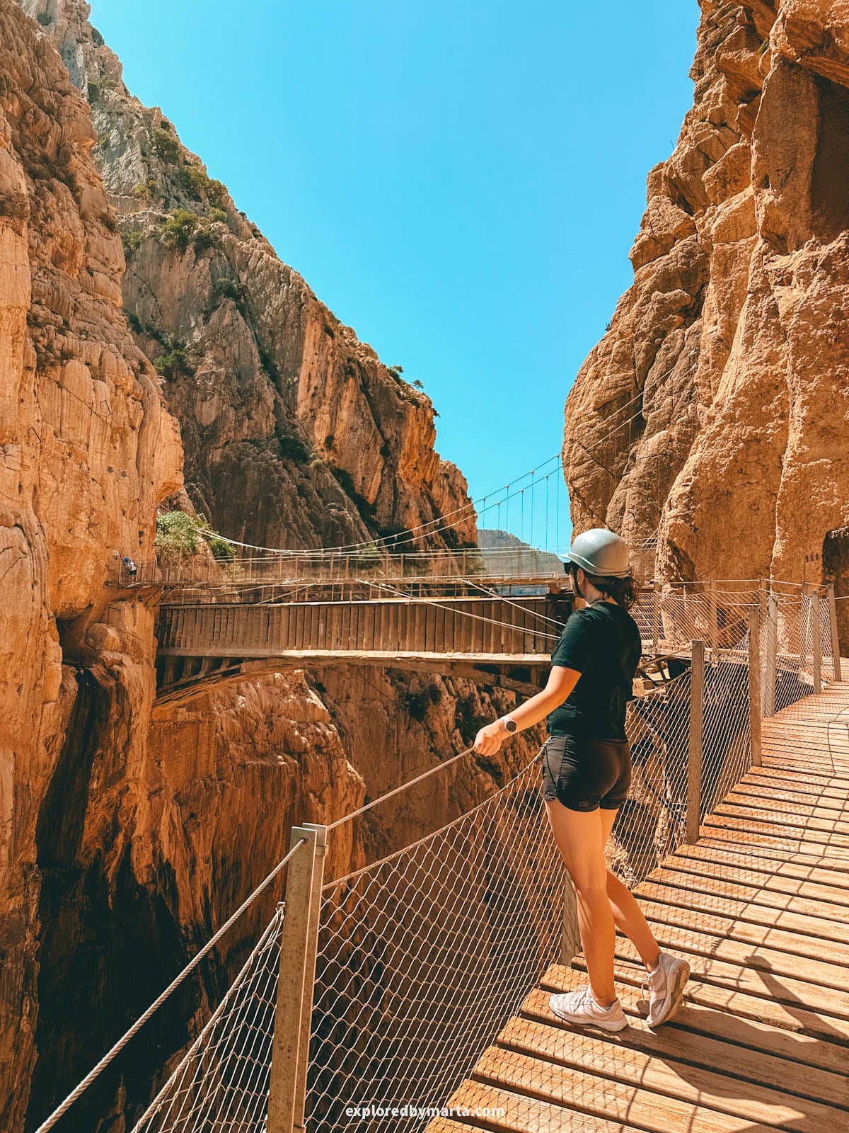 Caminito del Rey in Province of Malaga is one of the most famous walks in Spain