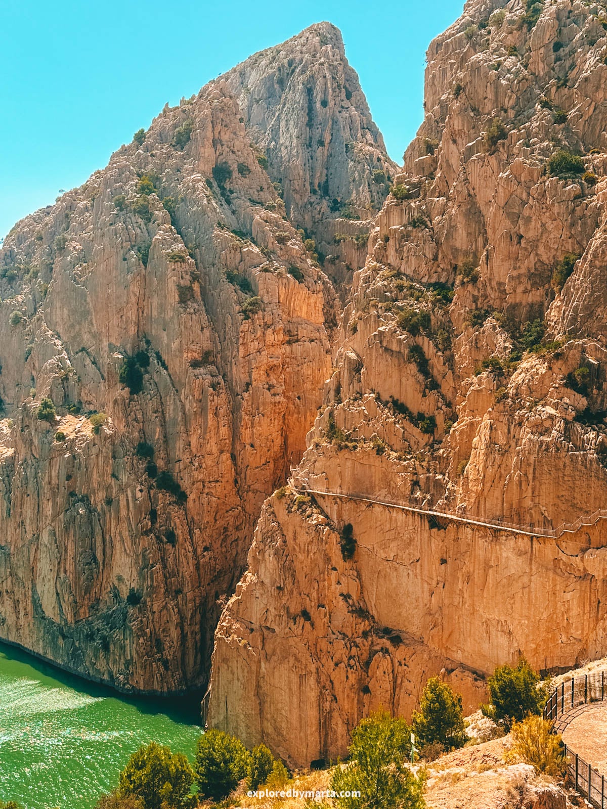 Caminito del Rey in Province of Malaga is one of the most famous walks in Spain