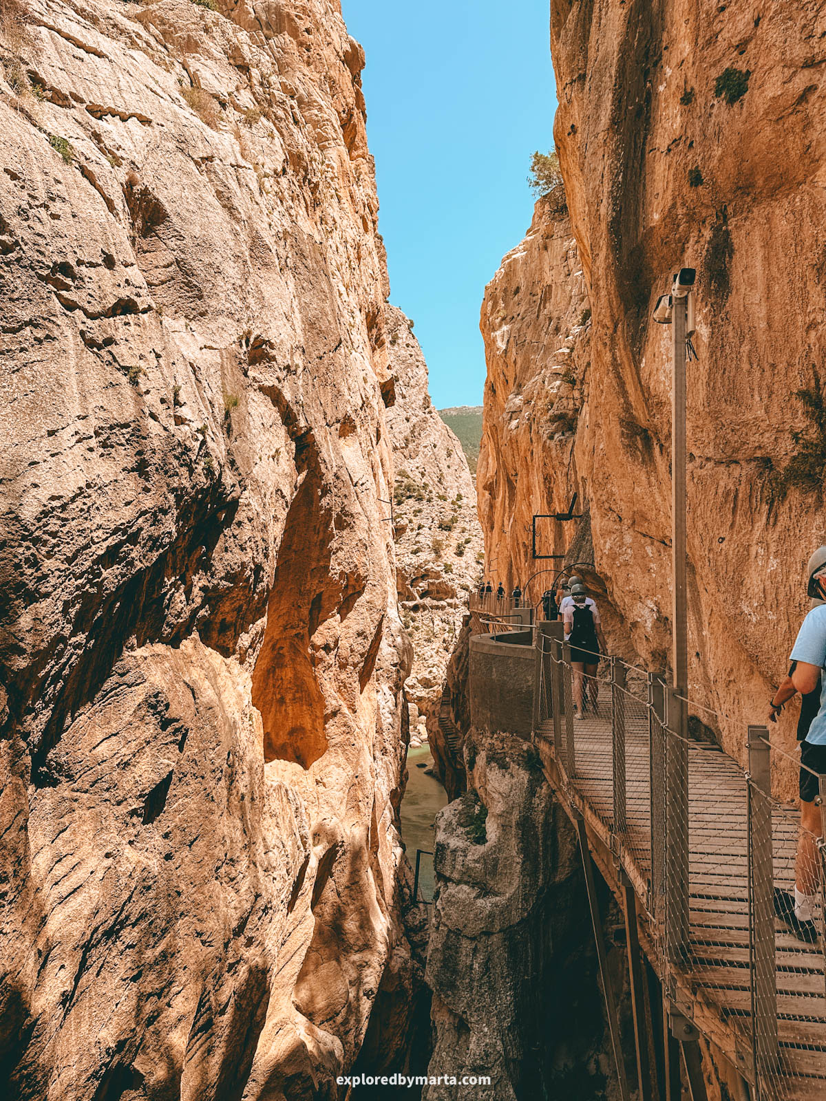 Caminito del Rey in Province of Malaga is one of the most famous walks in Spain