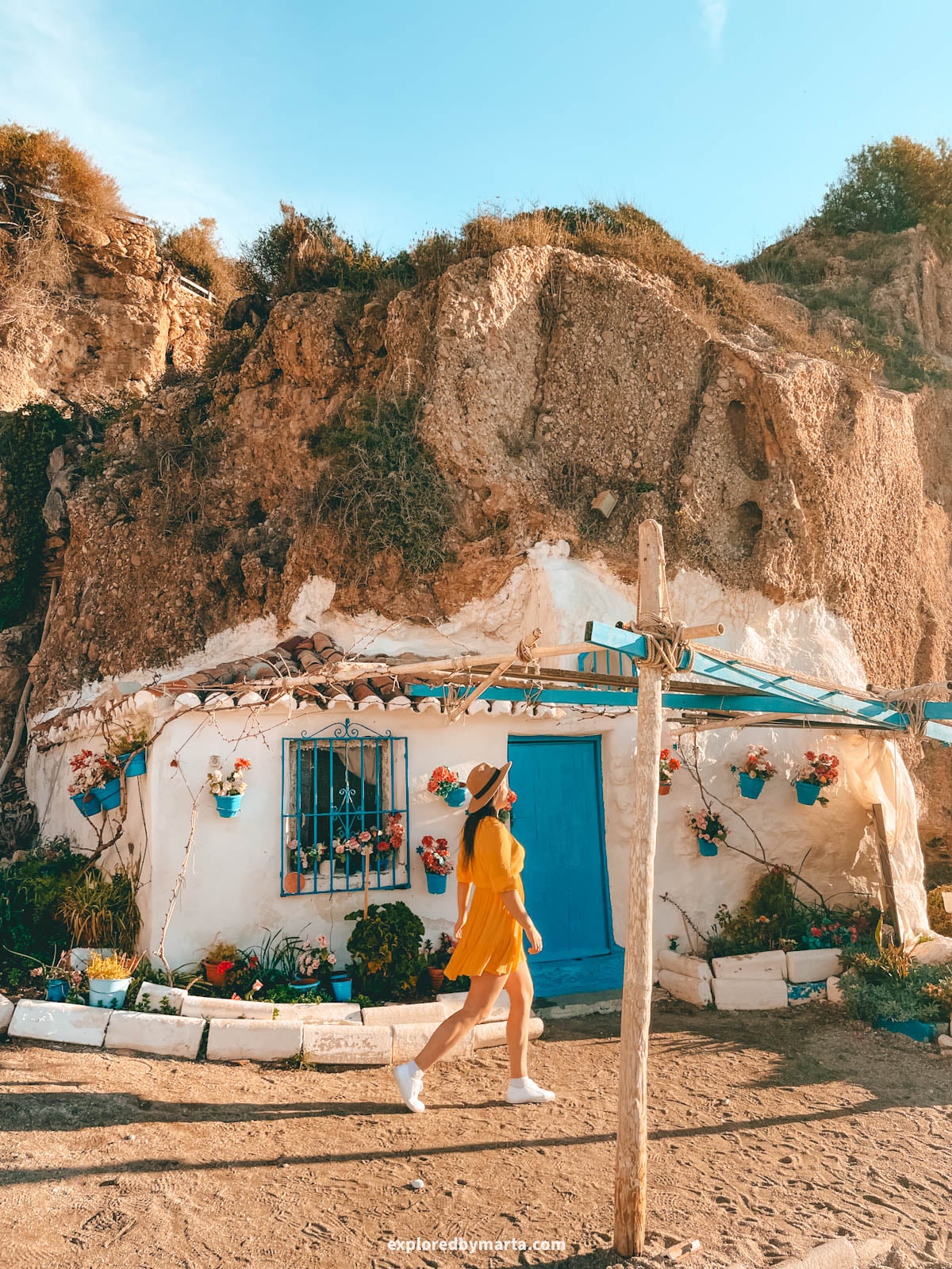 Casa de Don Ducano, a tiny old fisherman's house, in Playa Calahonda in Nerja, Spain