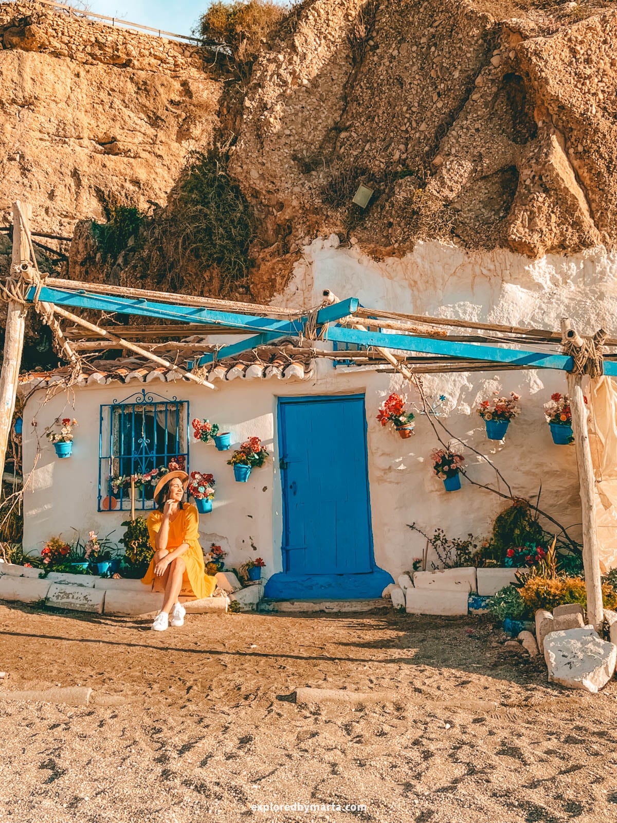 Casa de Don Ducano, a tiny old fisherman's house, in Playa Calahonda in Nerja, Spain