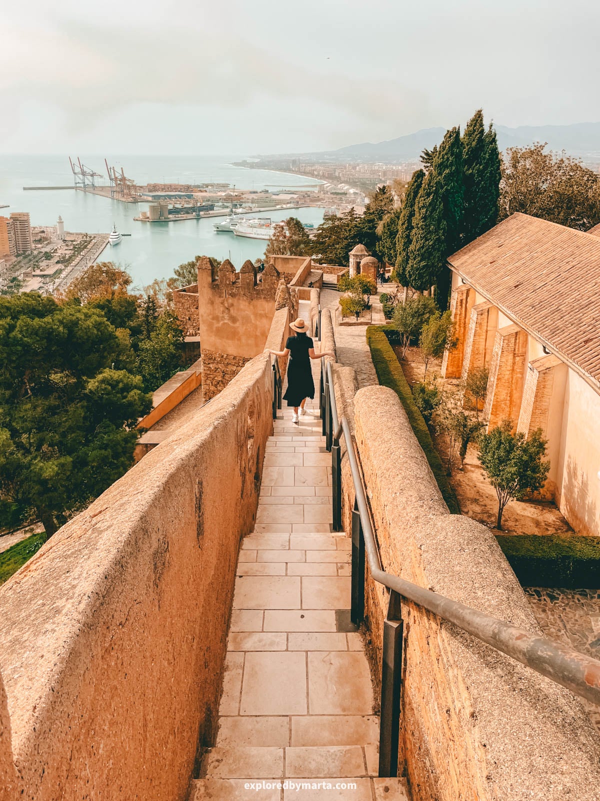 Castillo de Gibralfaro in Malaga, Spain
