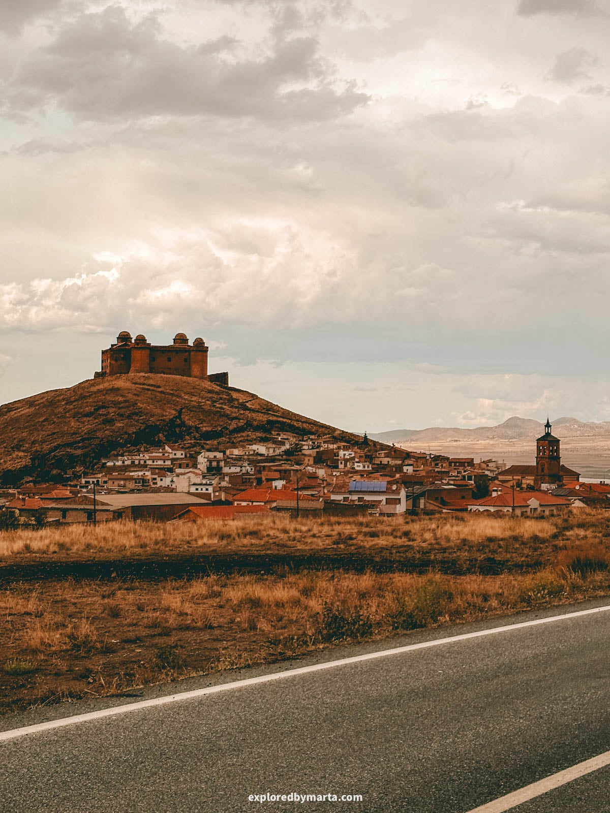 Castillo de La Calahorra below the Sierra Nevada mountains, Andalusia, Spain