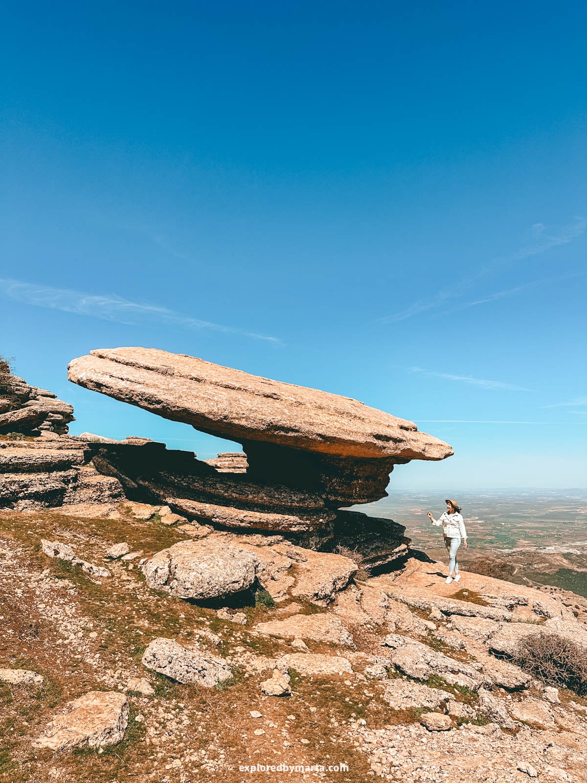 El Torcal de Antequera surreal rock formations in the Province of Malaga, Spain