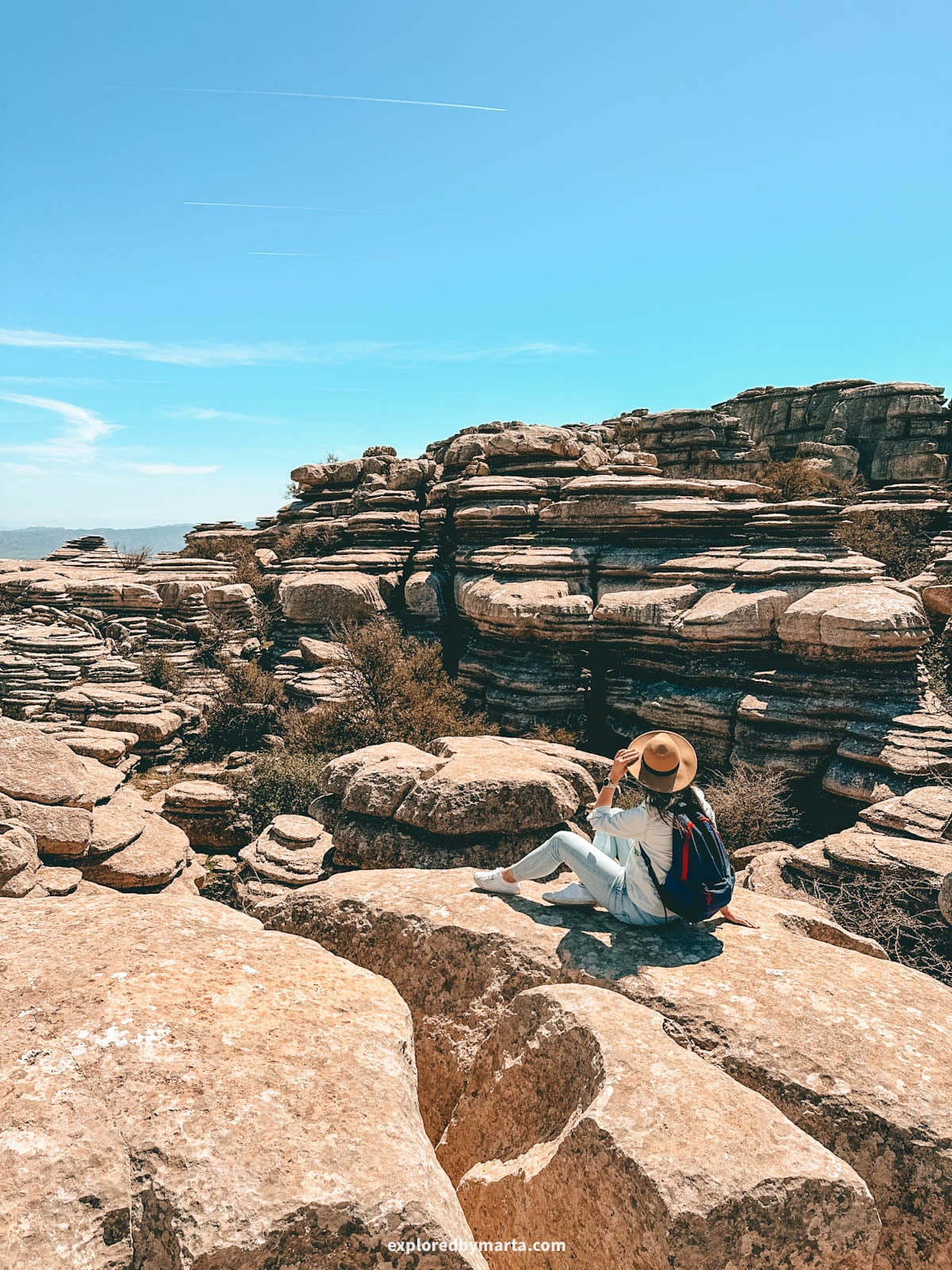 El Torcal de Antequera surreal rock formations in the Province of Malaga, Spain