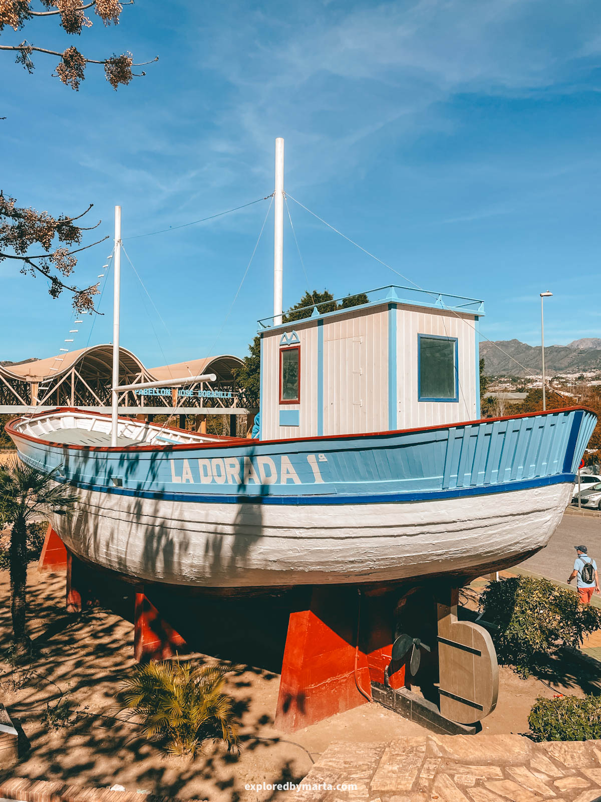 Fishing boat La Dorada in Nerja, Spain