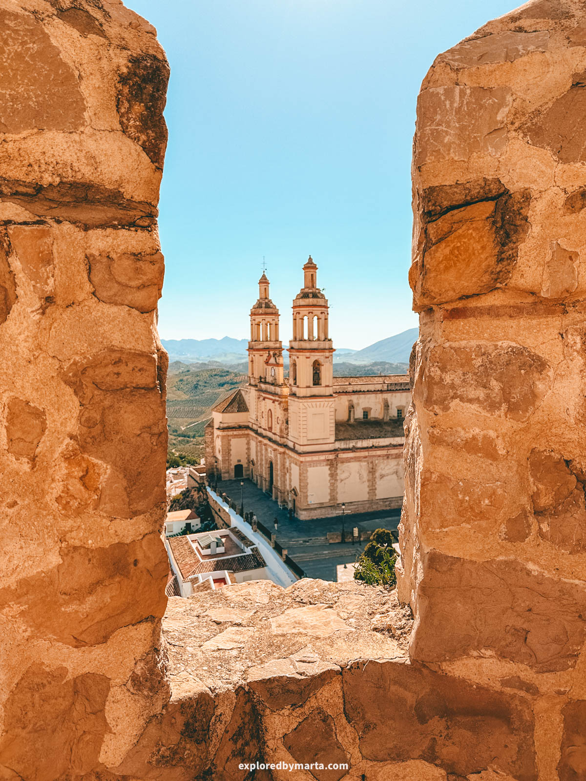 Iglesia Mayor Parroquial hilltop church in Olvera town, Andalusia, Spain