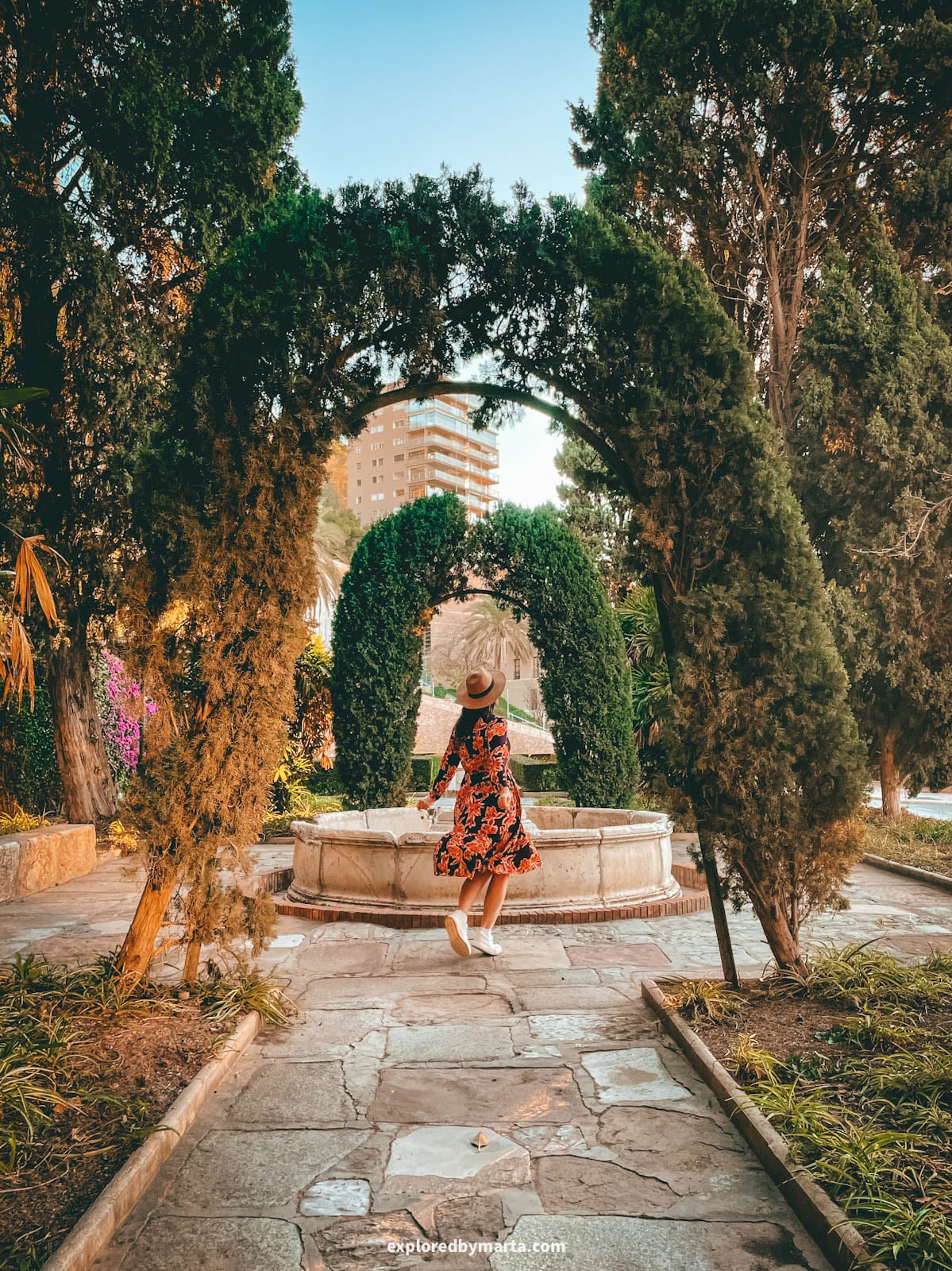 Jardines de Puerta Oscura in Malaga, Spain