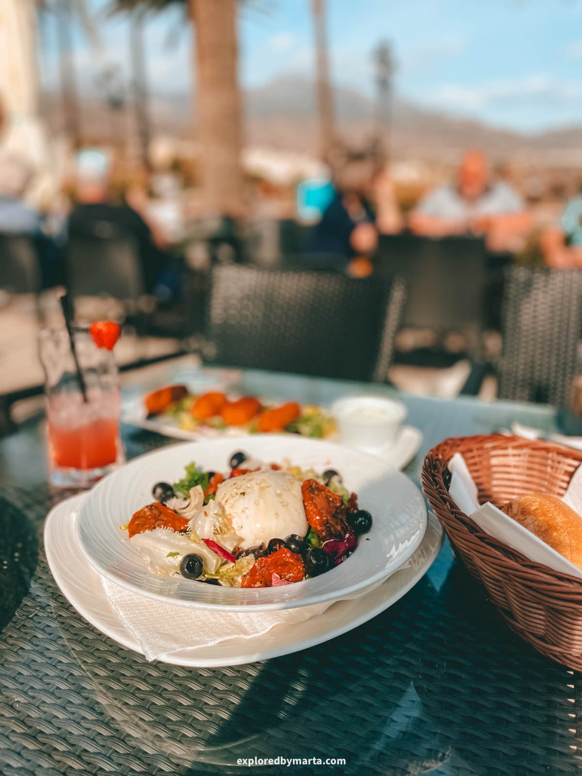Lunch at Restaurante El Náutico next to the Balcony of Europe in Nerja, Spain