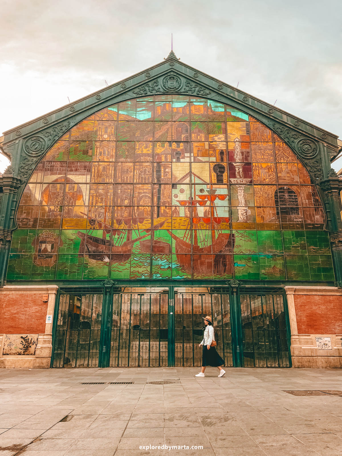 Mercado Central de Atarazanas is famous for its colorful stained-glass window