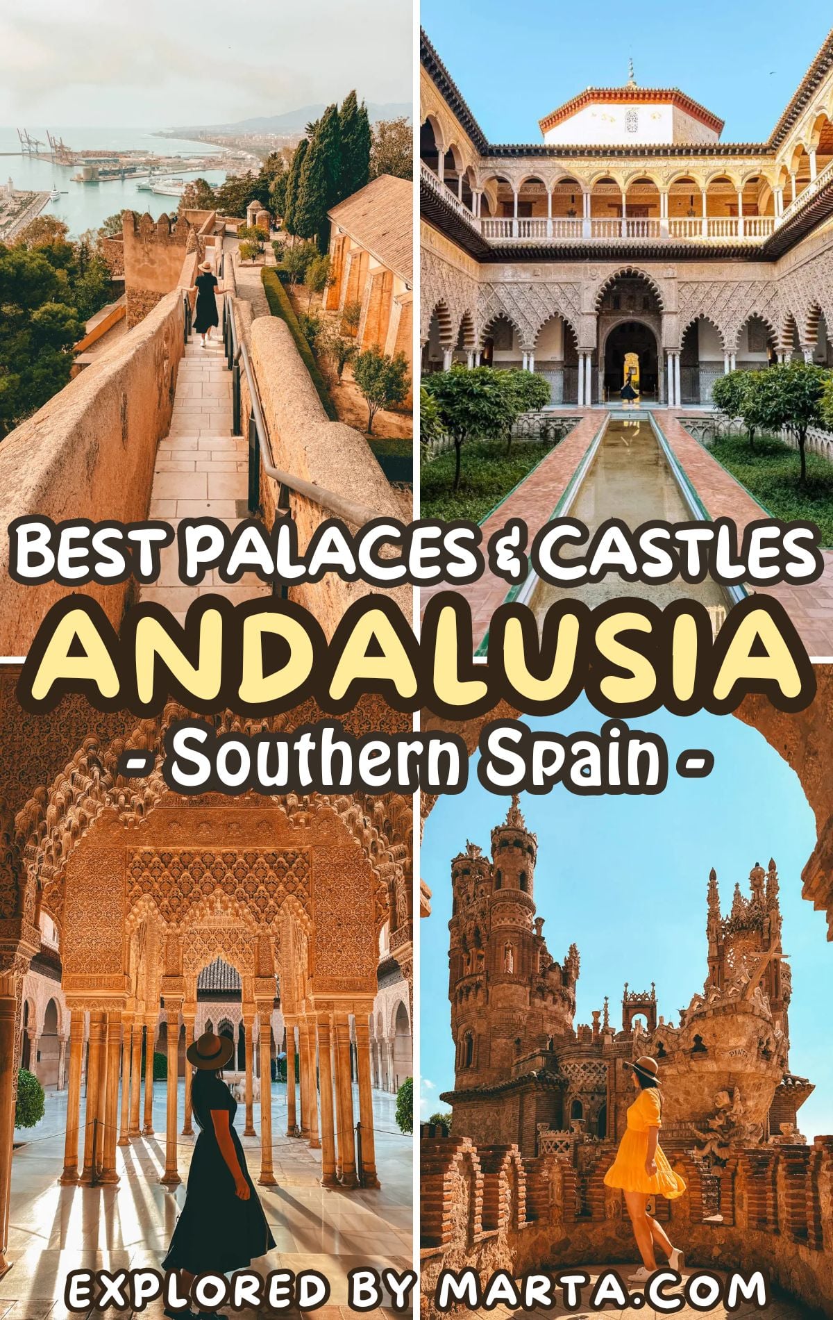 Most amazing palaces and castles in Andalusia, Southern Spain
