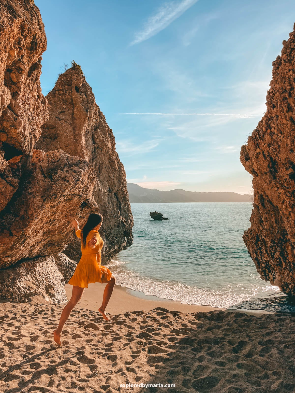 Playa Calahonda in Nerja, Spain