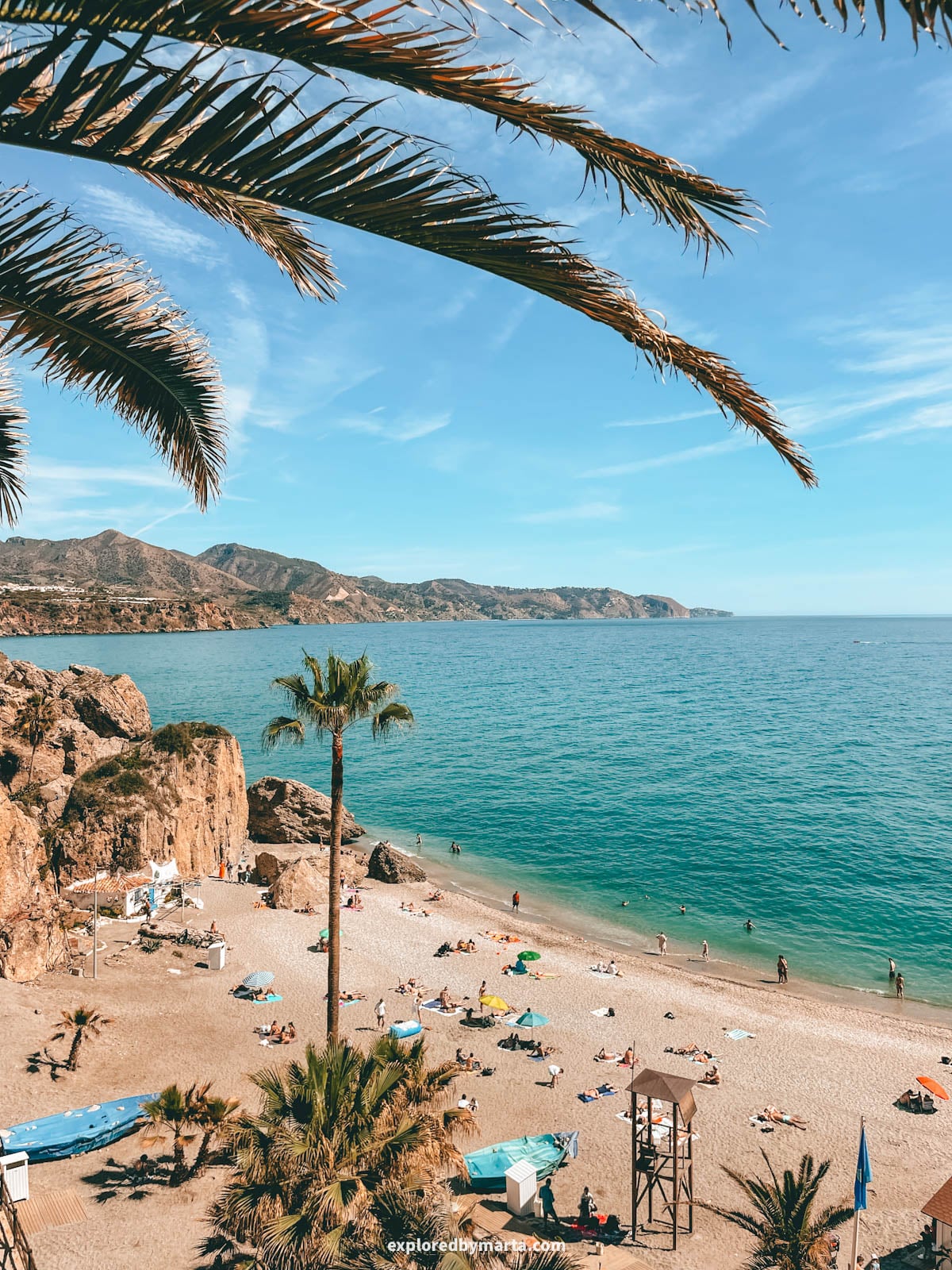 Playa Calahonda in Nerja, Spain