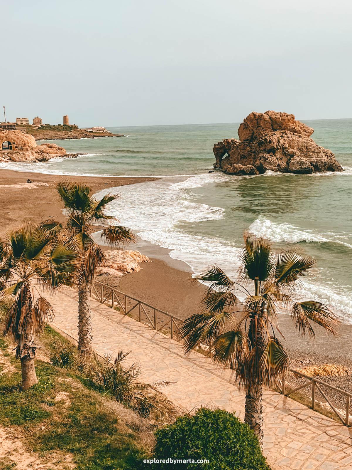 Playa Peñon del Cuervo in Malaga, Spain
