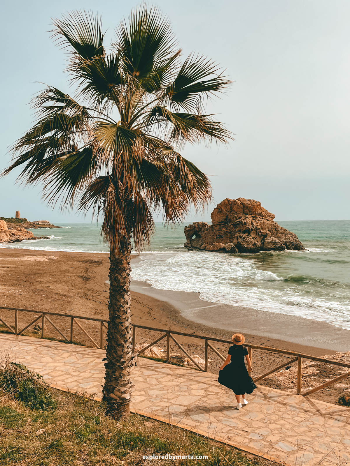 Playa Peñon del Cuervo in Malaga, Spain