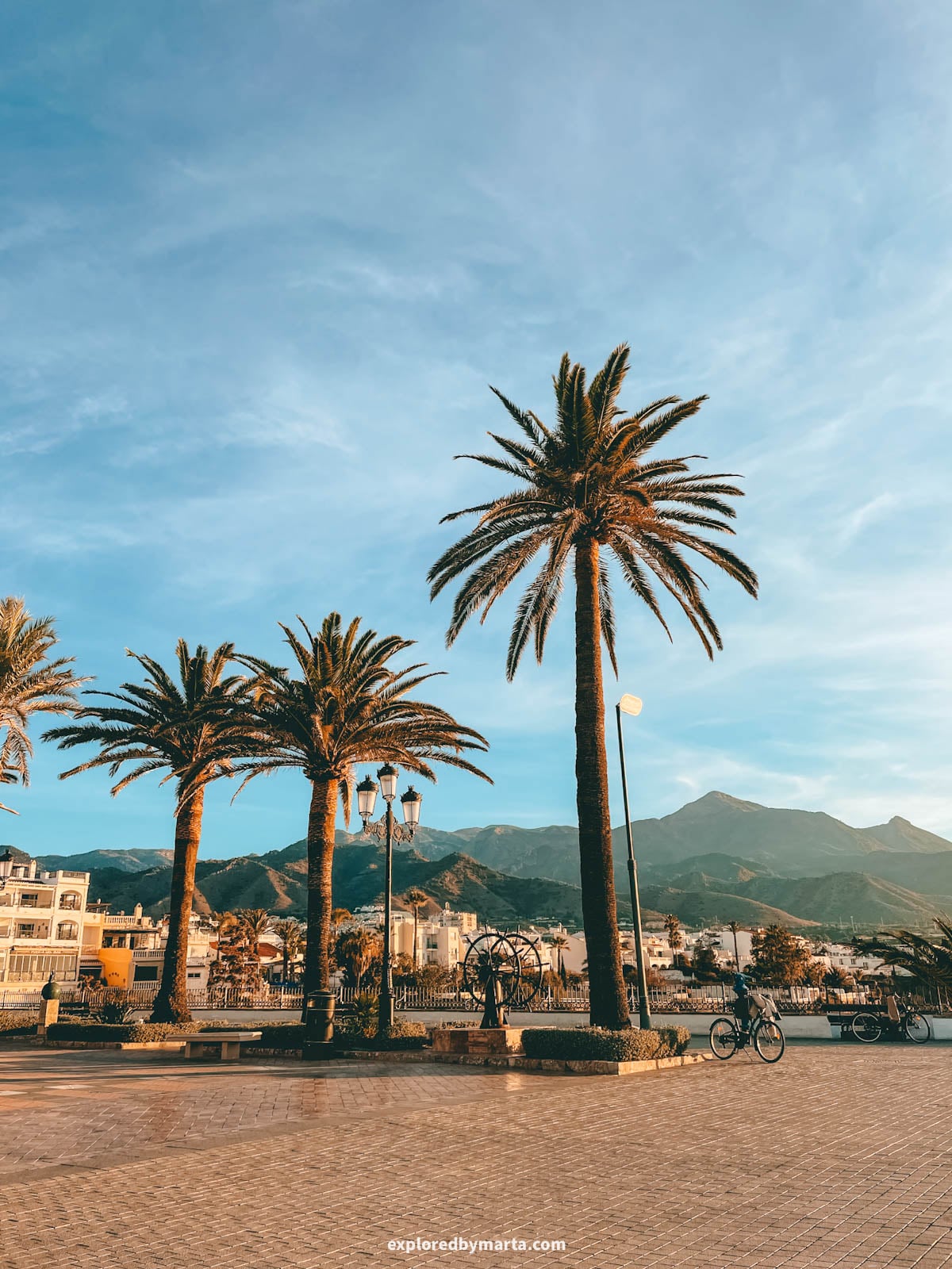 Plaza Balcón de Europa in Nerja, Spain