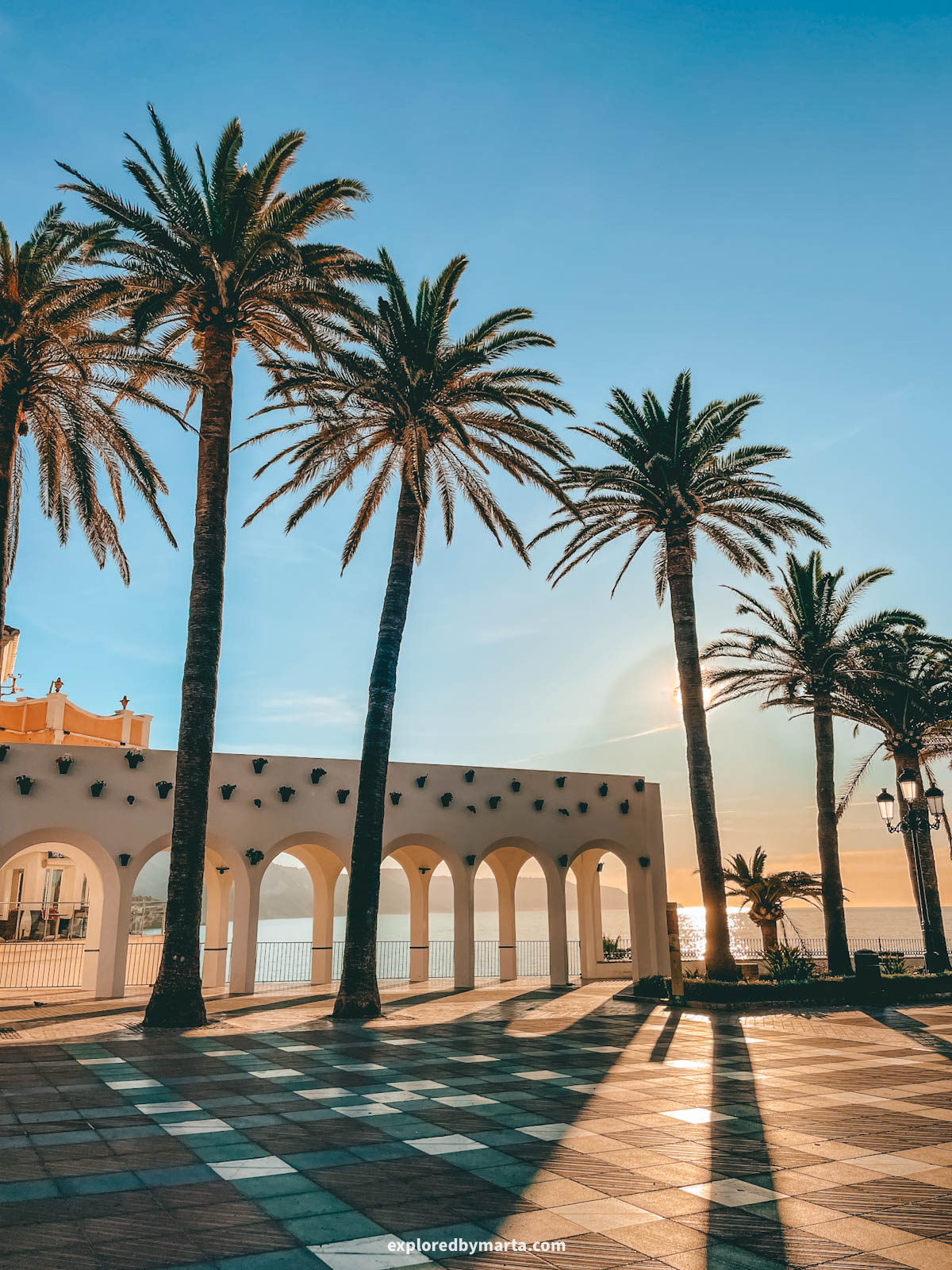 Plaza Balcón de Europa in Nerja, Spain