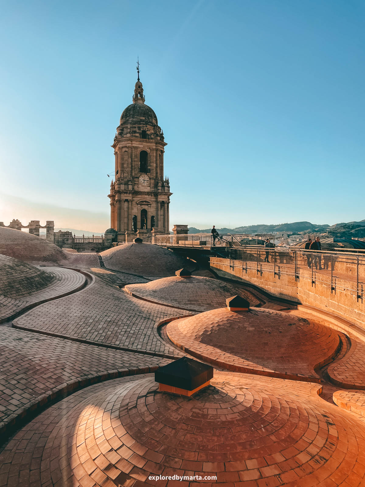 Roof of the Catedral de Málaga in Malaga, Spain