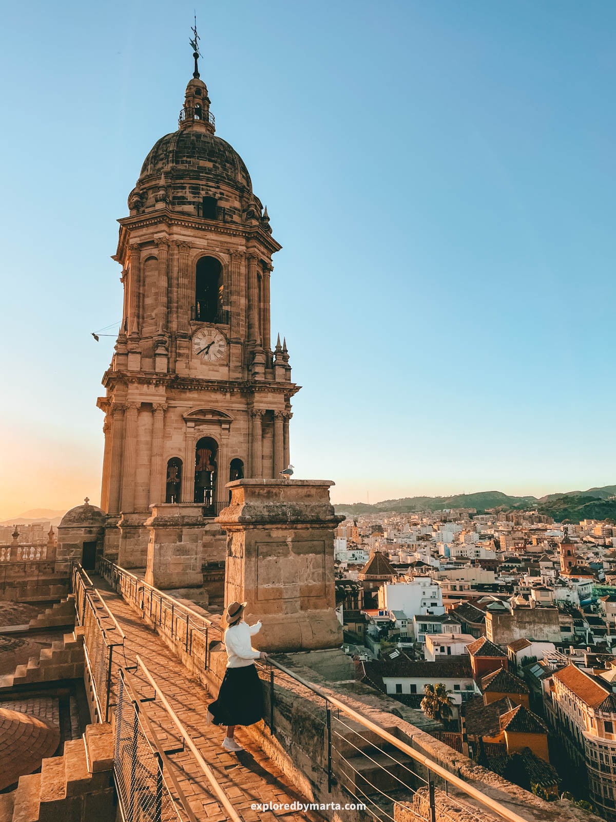 Roof of the Catedral de Málaga in Malaga, Spain