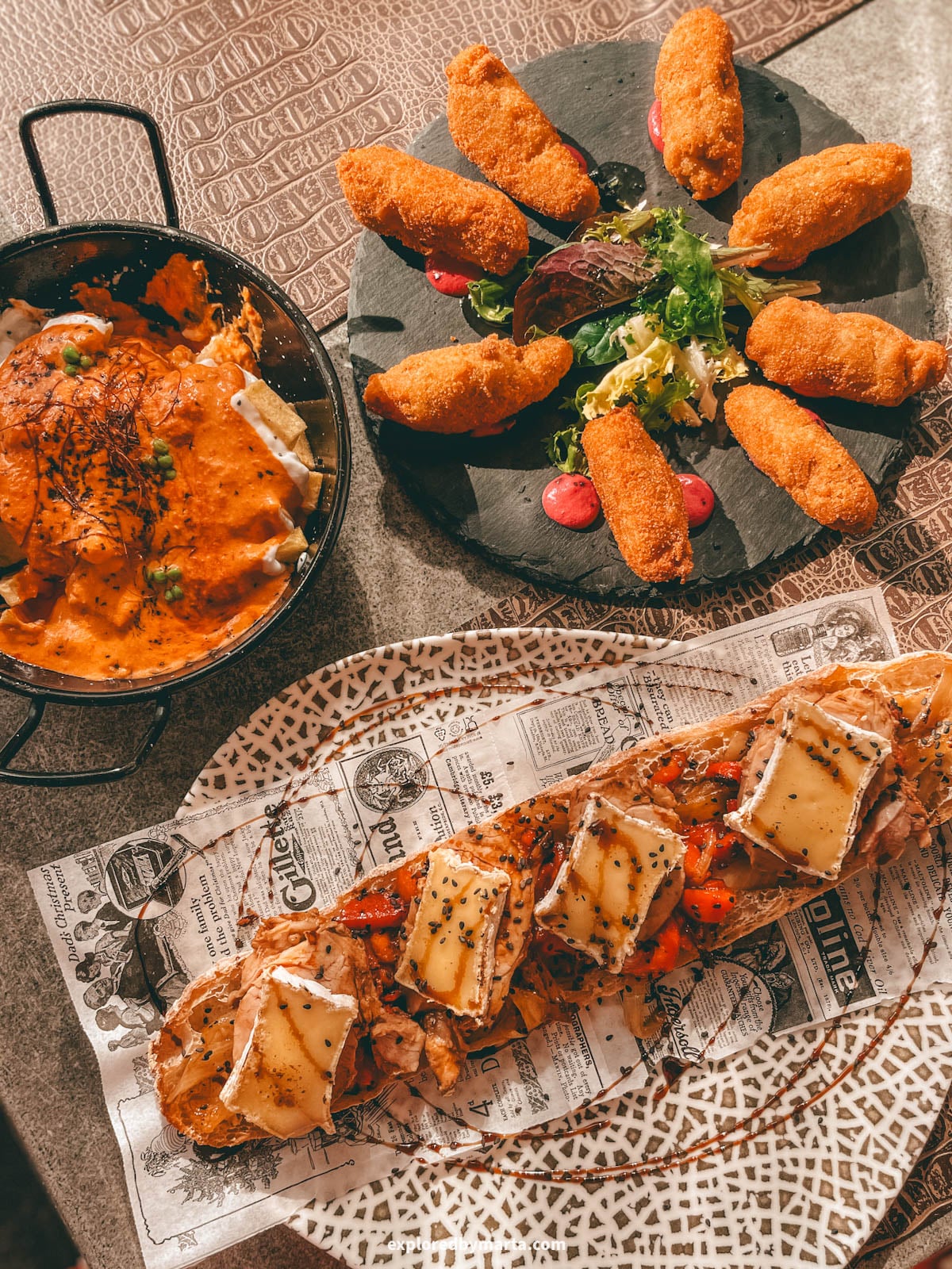 Tapas for lunch at Bar La Piqueta in Nerja, Spain