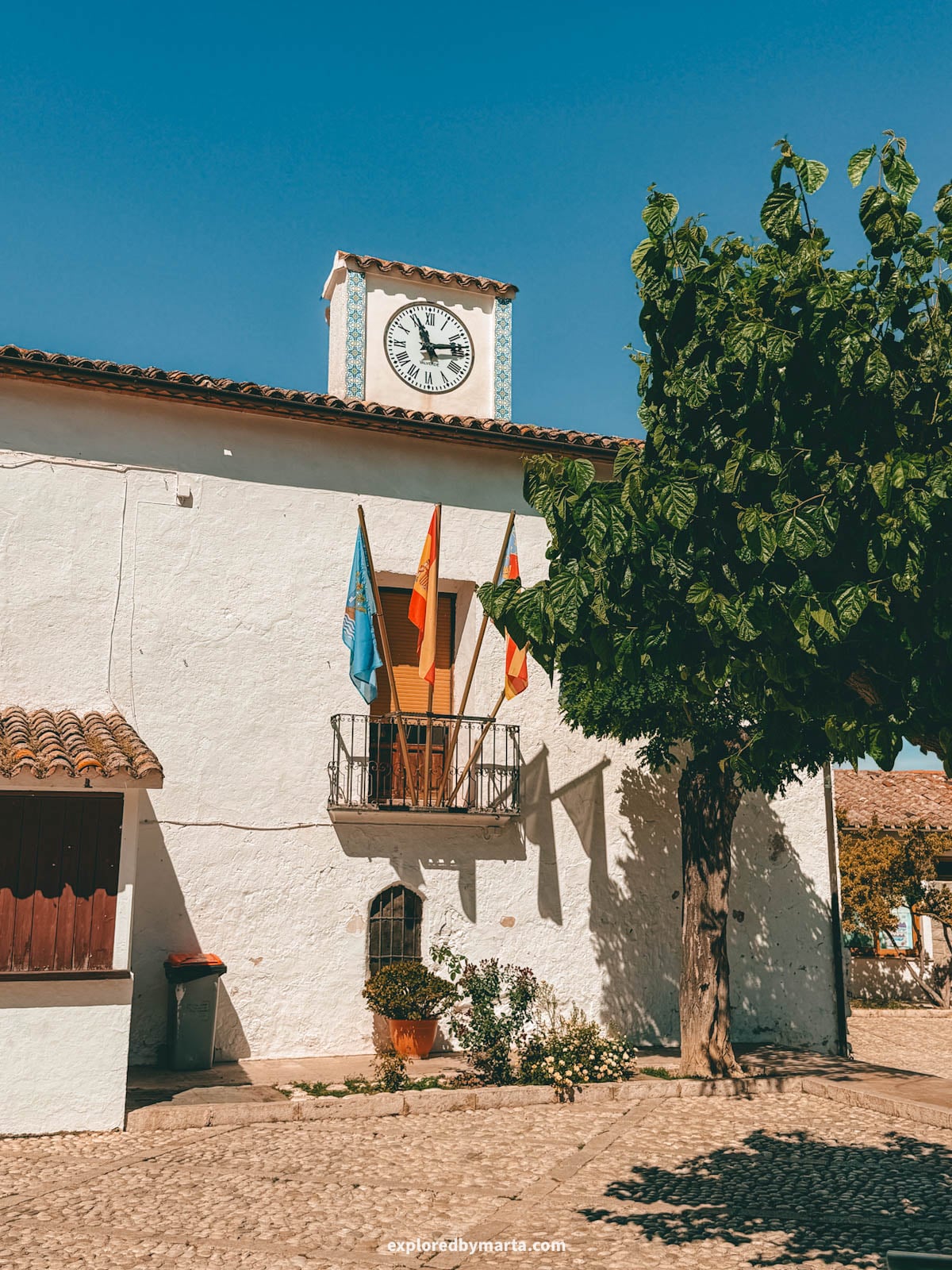 Townhouse at Plaza de San Gregorio square in Guadalest, Spain