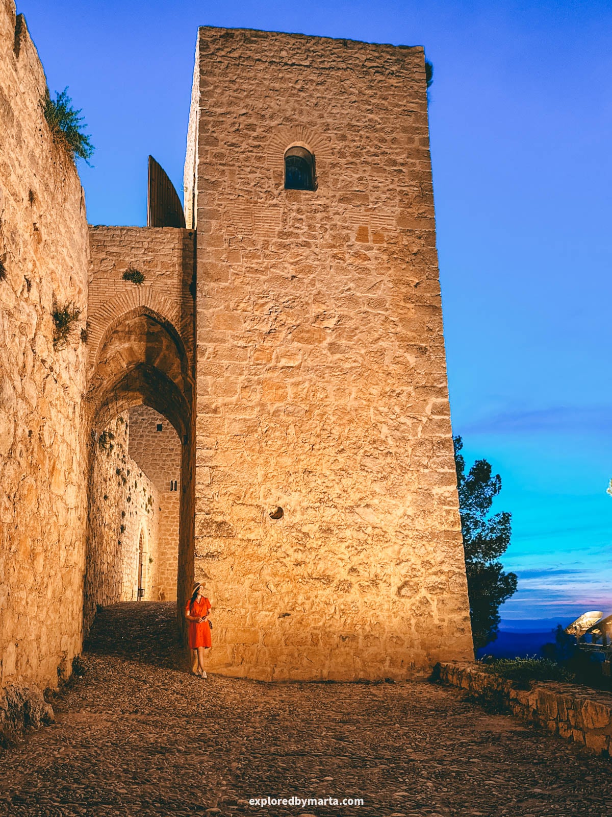 Visiting Castillo de Santa Catalina on the hill above Jaén, Andalusia, Spain