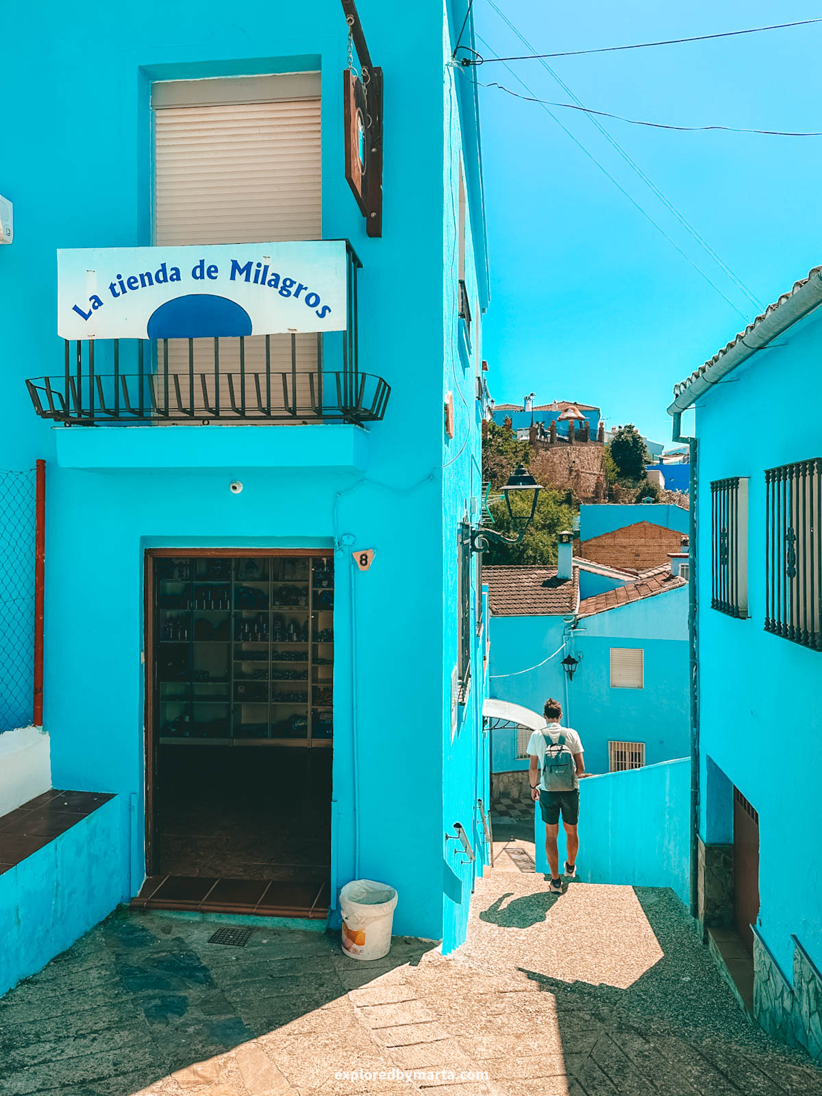 Milagros gift shop in Juzcar village in Spain