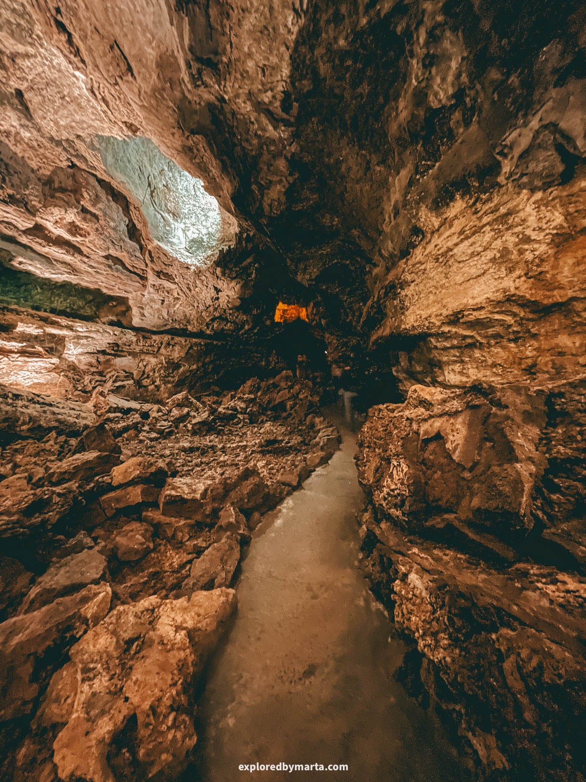 Cueva de los Verdes lava tube in Lanzarote, Spain