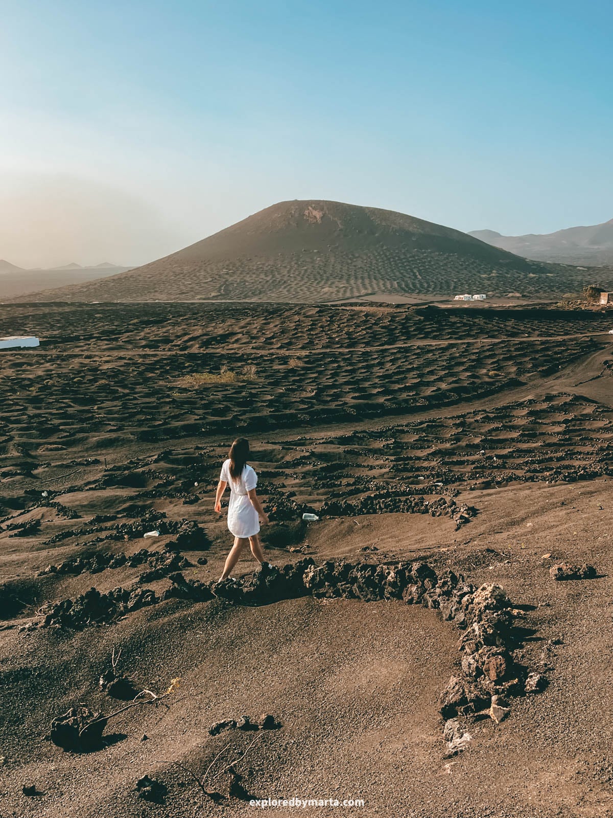 La Geria volcanic vine pits in Lanzarote, Spain