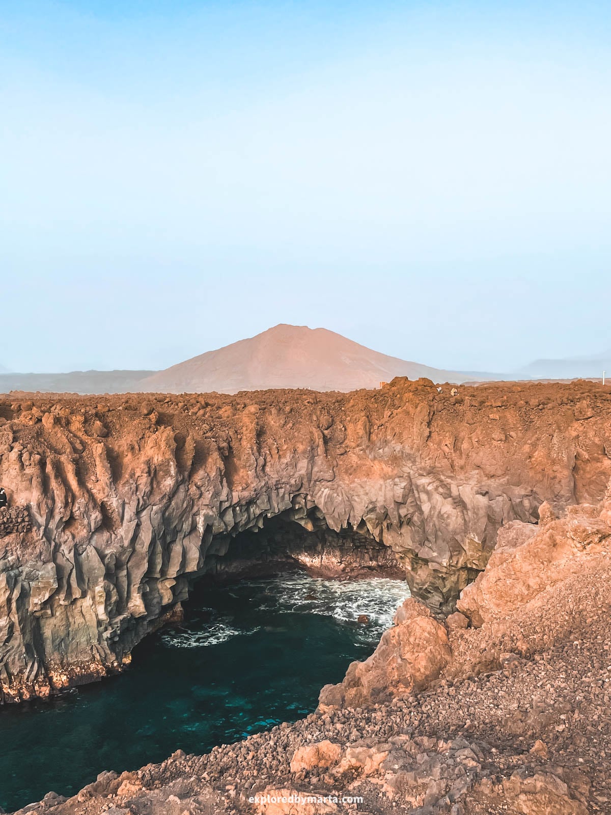 Los Hervideros lava coastline in Lanzarote, Spain