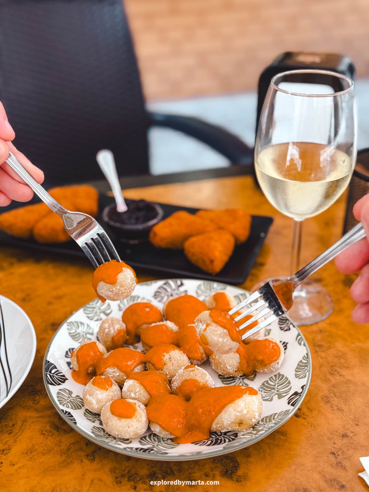 Papas arrugadas or wrinkled potatoes is a traditional dish in the Canary Islands, Spain