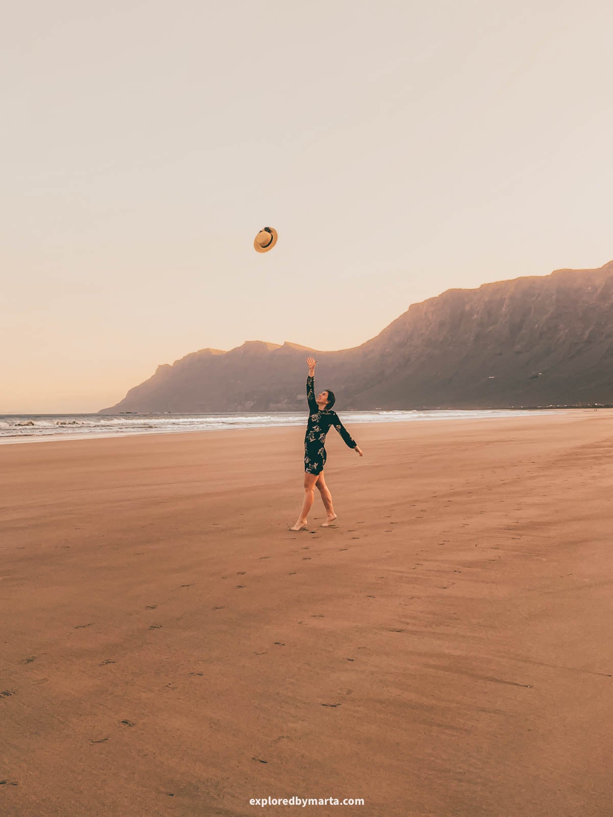 Playa de Famara in Lanzarote, Spain