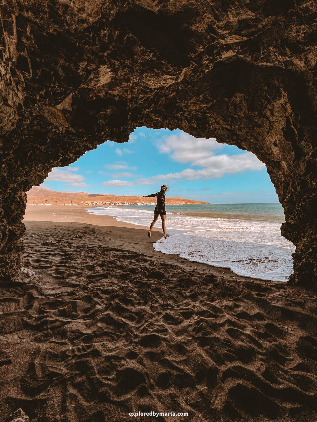 Cueva de Playa de Tarajalejo in Fuerteventura, Spain
