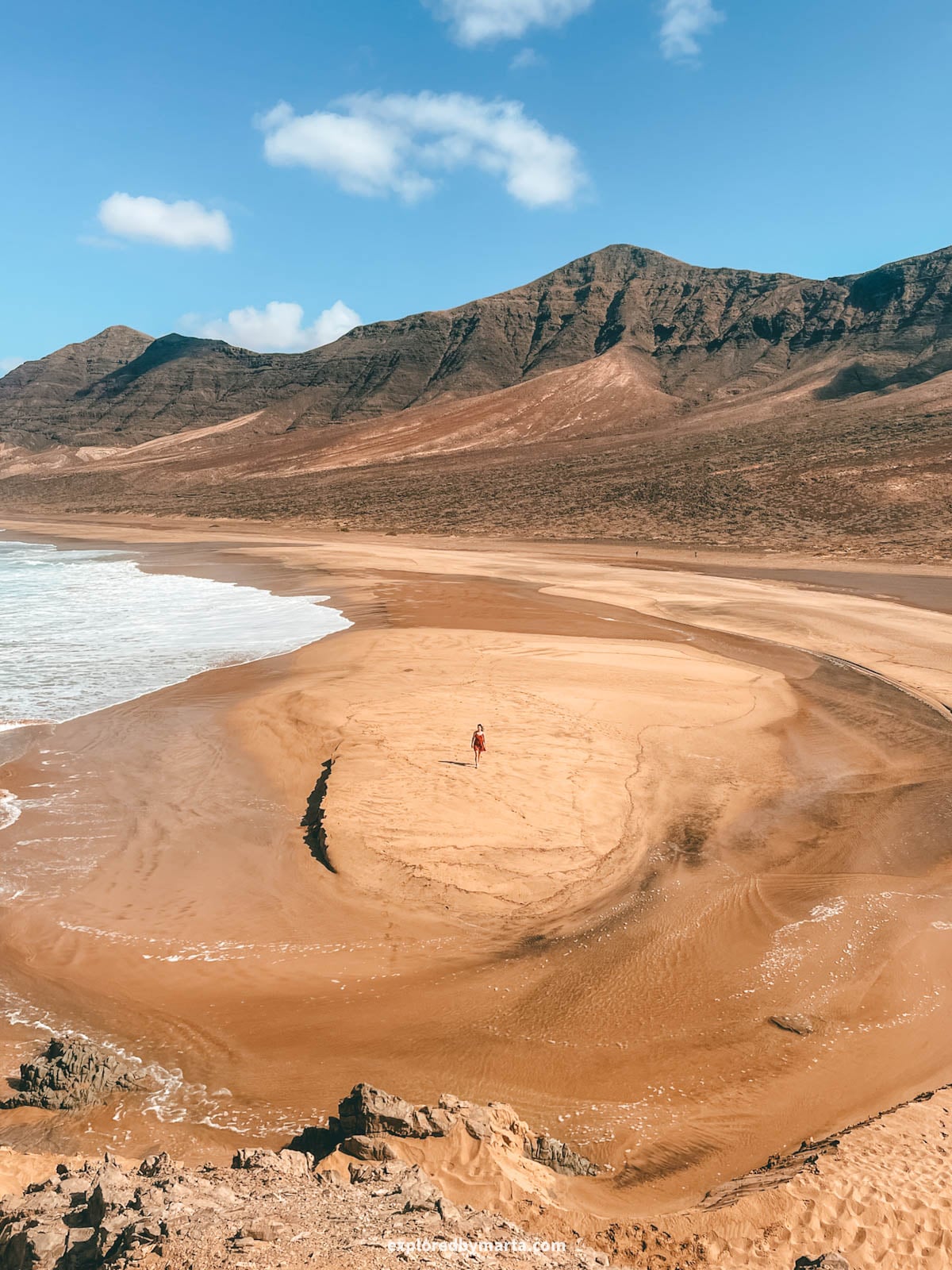 Playa de Cofete beach in Fuerteventura, Spain