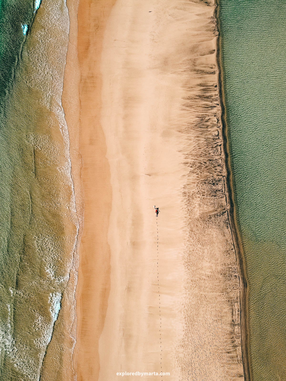 Playa de Sotavento in Fuerteventura, Spain
